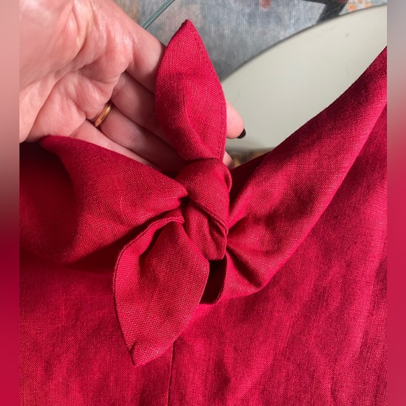 REFORMATION Red Linen Top - Picture 6 of 6